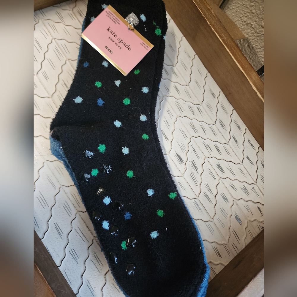 NWT Kate Spade fuzzy socks 2 pair